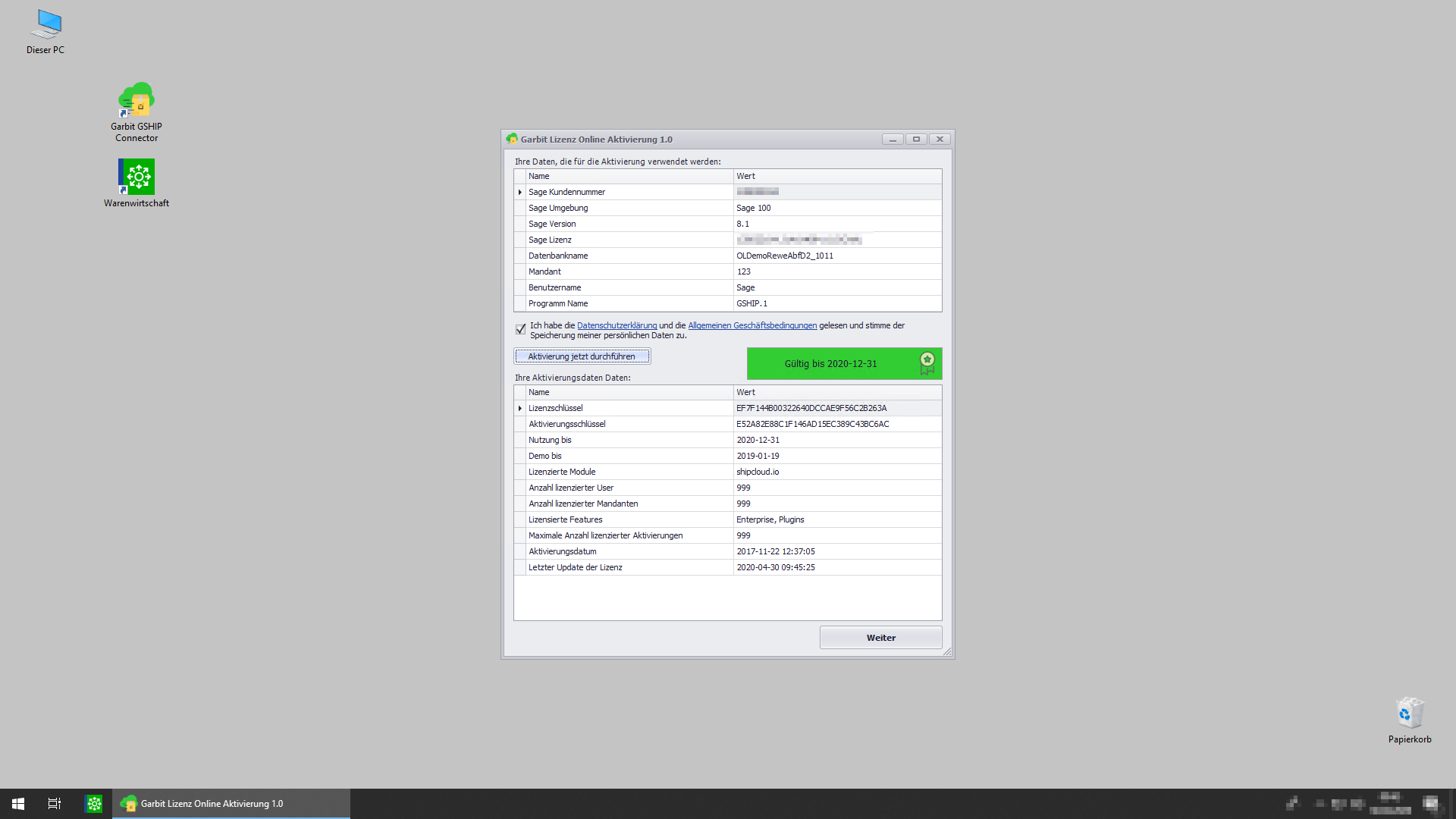 Garbit Shipcloud Connector 