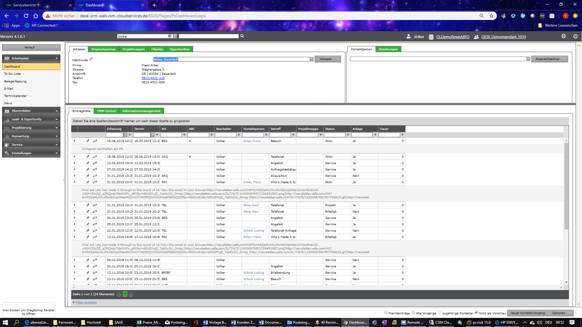 Sage 100 / 100cloud xRM: Variante 1