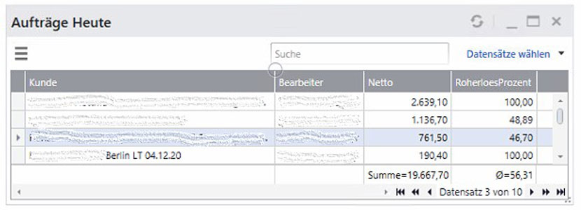 B&H Info Center für Sage 100