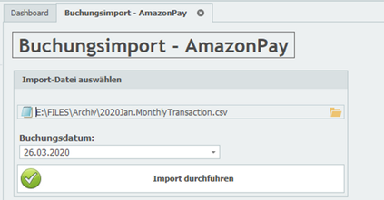 Sage 100  Amazon Pay Zahlungsimport | desk.clearing   