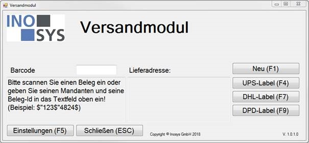 Inosys Versandcenter