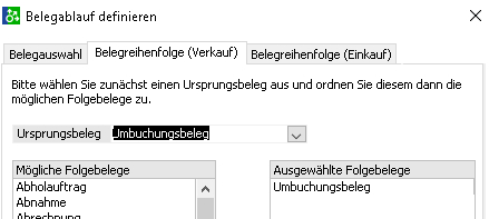 Umbuchungsbeleg
