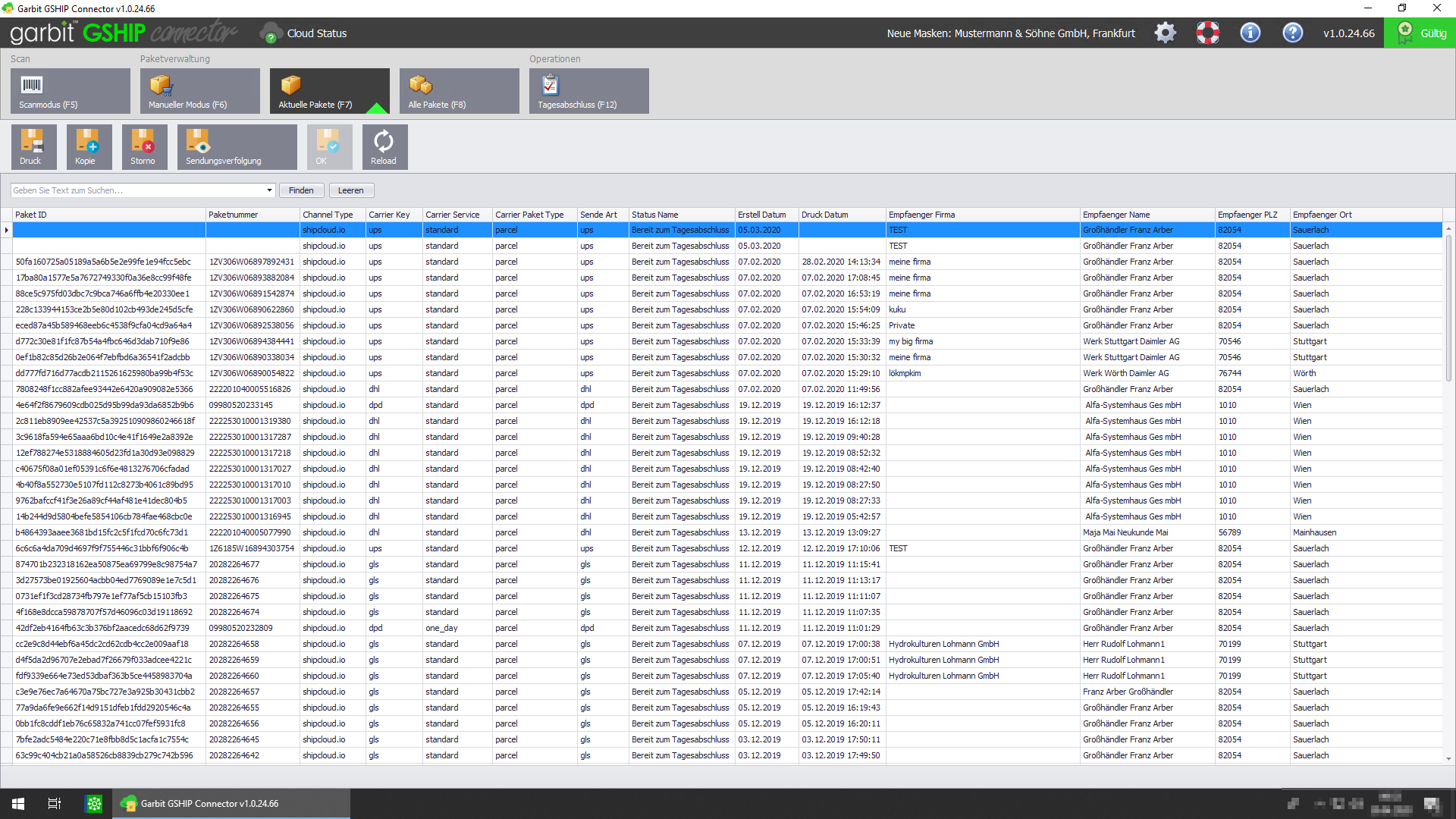 Garbit Shipcloud Connector 
