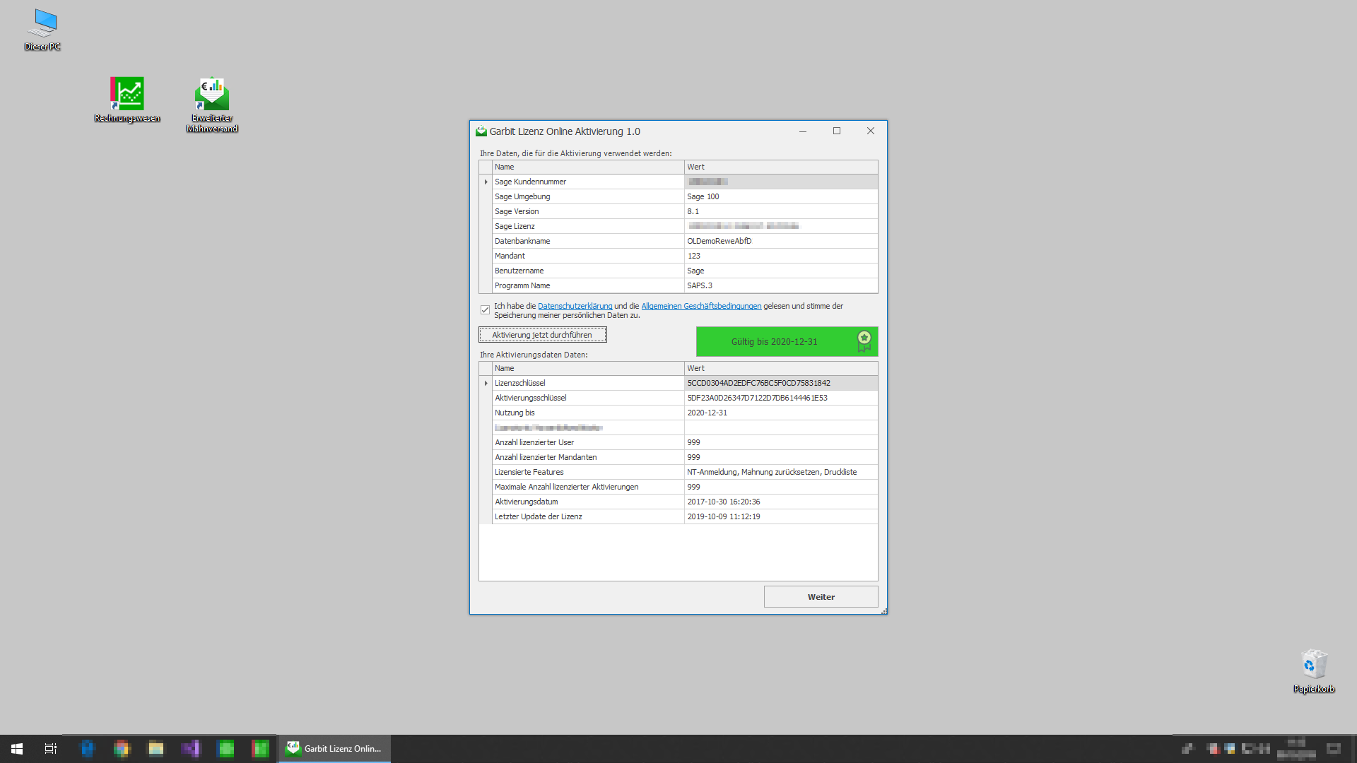 Garbit Erweiterter Mahnversand