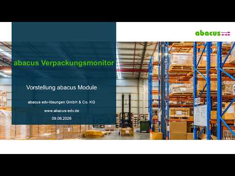 Sage 100 Verpackungsmonitor